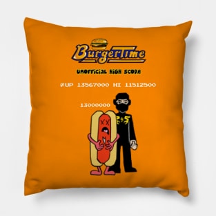 Ninja Brian's Burger Time High Score Pillow