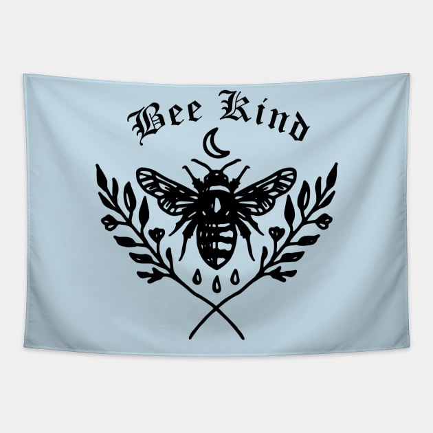 Bee Kind Tapestry by artcuan