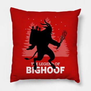 Bigfoof Funny Krampus Bigfoot Christmas Winter Sasquatch Pillow
