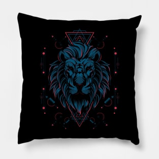 The Lion sacred geometry Pillow