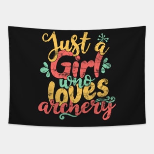 Just A Girl Who Loves Archery Gift print Tapestry