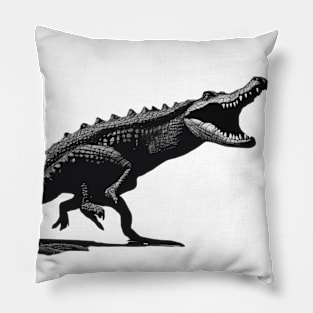 Alligator Shadow Silhouette Anime Style Collection No. 98 Pillow