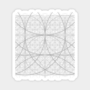 Infinite Circular Space Sacred Geometry Circles Flower of Life Magnet