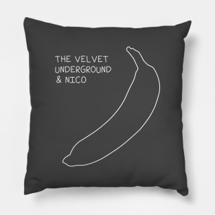 The Velvet Underground & Nico, white Pillow