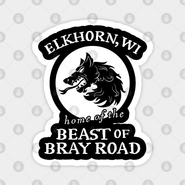 Beast of Bray Road Magnet by Huhnerdieb Apparel