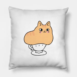 cute fat cat Pillow