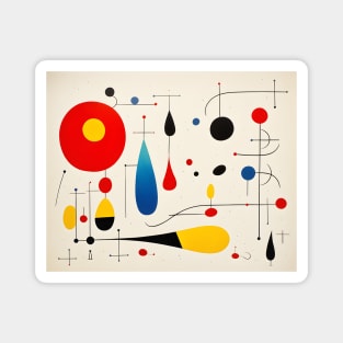 Abstract Contemporary Shapes Magnet