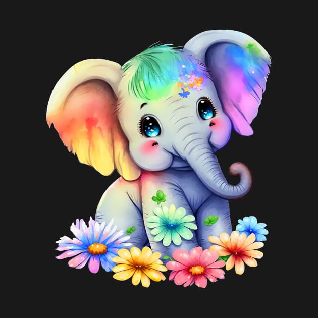 Cute Elephant by PrintWithCare