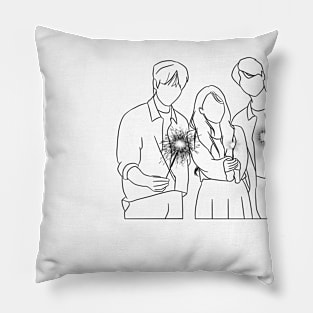 Castaway Diva lineart Korean Drama Pillow