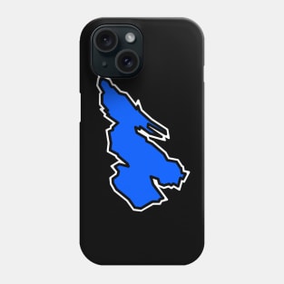 Salt Spring Island Simple Silhouette in Indigo Blue - Bold and Bright - Salt Spring Island Phone Case