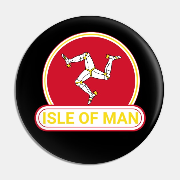 Isle of Man Country Badge - Isle of Man Flag Pin by Yesteeyear