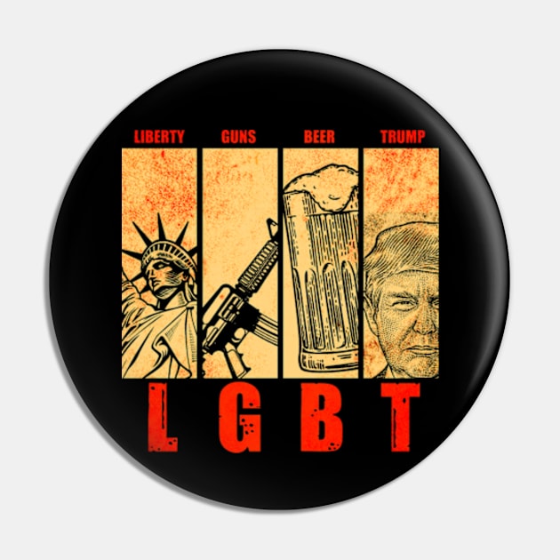 Funny LGBT Trump Pin by Mila46