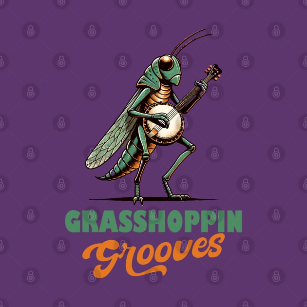 Grasshopper with banjo by Art_Boys