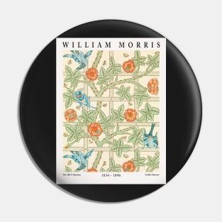 William Morris Trellis Textile Pattern Pin