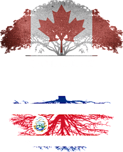 Canadian Grown With Costa Rican Roots - Gift for Costa Rican With Roots From Costa Rica Magnet