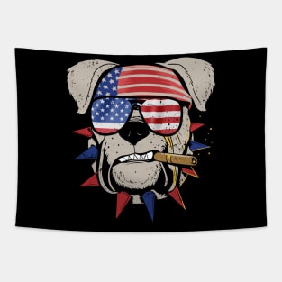 American Bulldog Tapestry