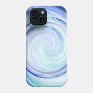 Fluid Pour Ocean Wave Blue Phone Case