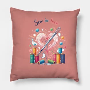 Stitched with Love Pillow