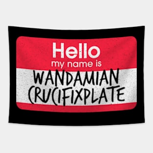 Impractical Jokers - Name Game - Wandamian Crucifixplate Tapestry