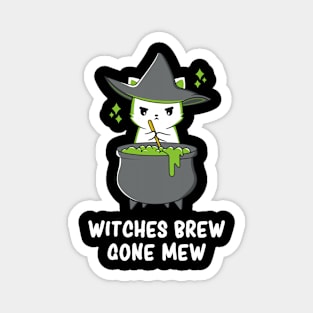 Halloween Kitten Spooky Cute Witch Kawaii Cat Magnet