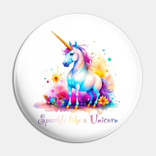 [AI Art] Sparkle like a unicorn Pin