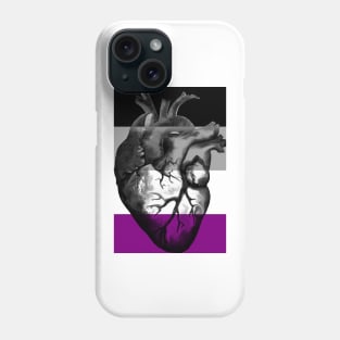 Asexual Pride Anatomic Heart Phone Case