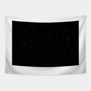 Fireworks on a moonless night Tapestry