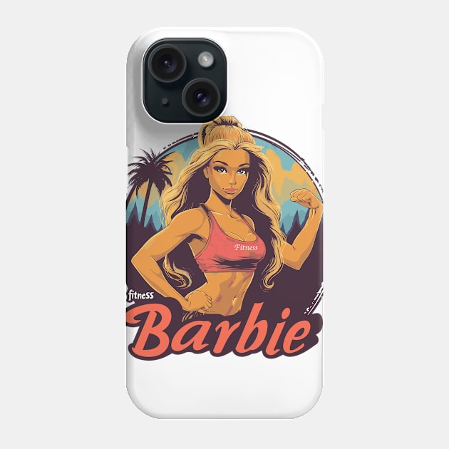 Fitness Barbie Vintage Graphic T-shirt 06 Phone Case by ToddT