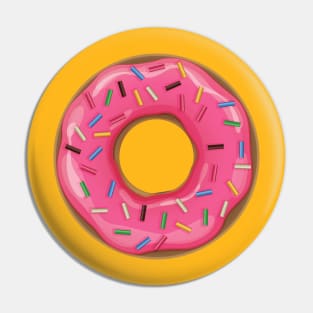 Sweet Pink Donut With Sprinkles Pin