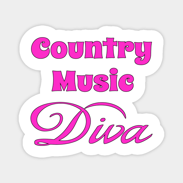 Country Music Diva Magnet by Naves