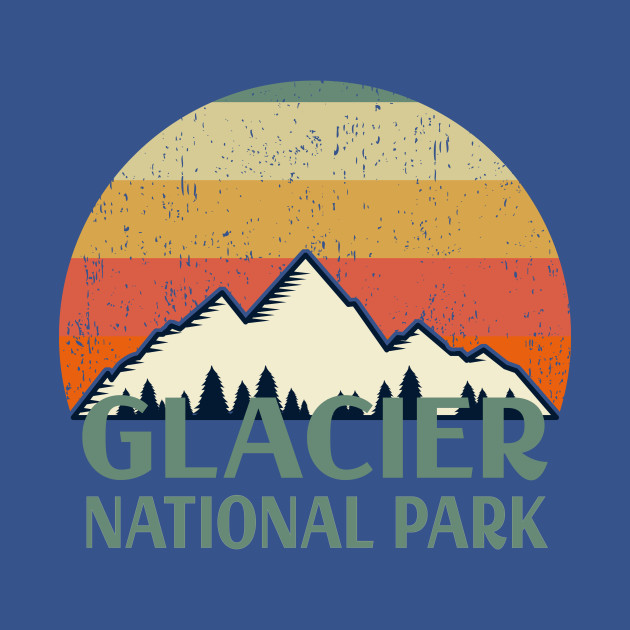 Discover Vintage Glacier National Park - Glacier National Park - T-Shirt