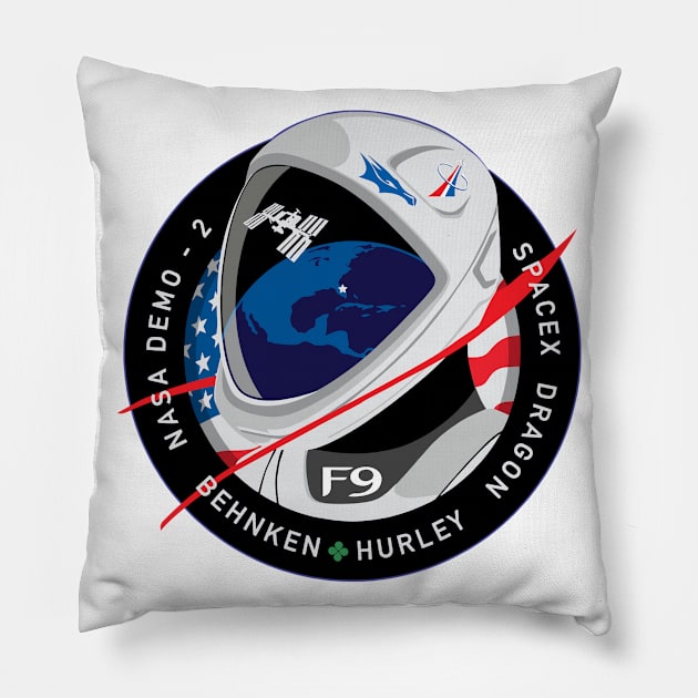 Crew Dragon Spacecraft Pillow by SAVELS