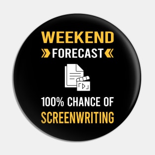 Weekend Forecast Screenwriting Screenwriter Pin