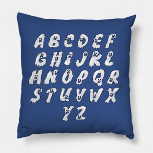 Alphabet Ghost design Pillow