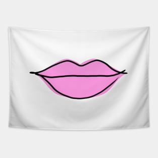 Hot Pink Lips, Sketch Tapestry