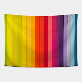 Wood Rainbow Pattern Tapestry