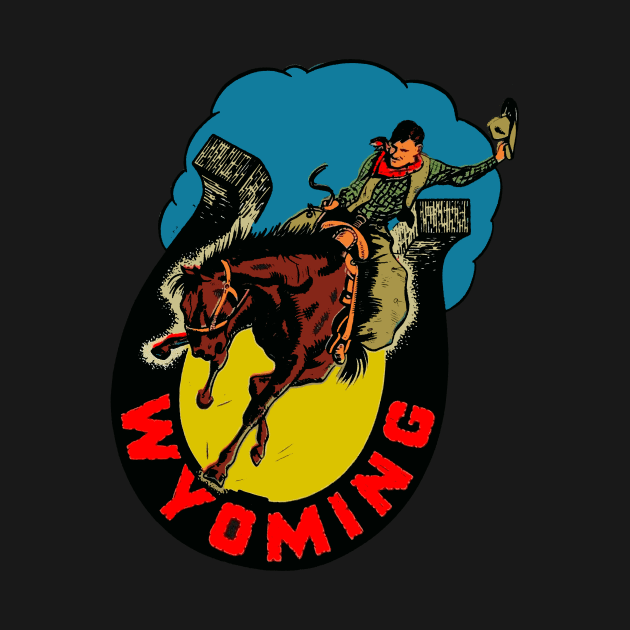 Vintage Wyoming Decal by zsonn