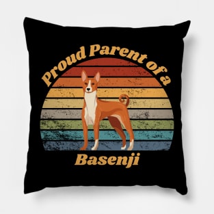 Proud Parent of a Basenji Pillow