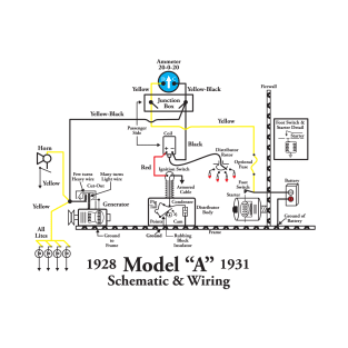 Model A Wiring Diagram T-Shirt