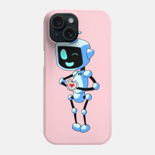 Cute Cartoon Robot, Friendly Little Android Phone Case