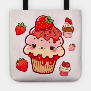 Straws And Berries Tote
