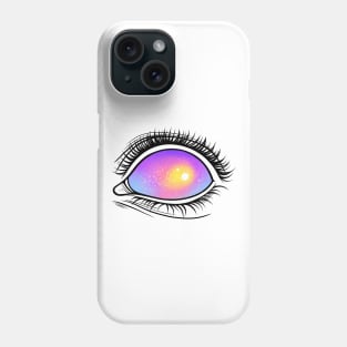 Psychedelic Eye. Raibow color Phone Case