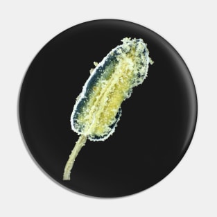 Hot pepper flower stamen with pollen under the microscope Pin