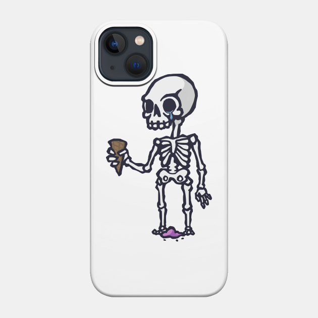 Skeleton Ice Cream - Skeleton - Phone Case