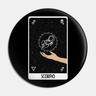 Scorpio Tarot Card Pin