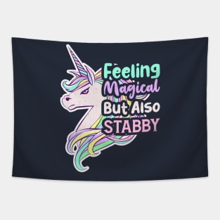 Feeling Magical But Also Stabby Tapestry