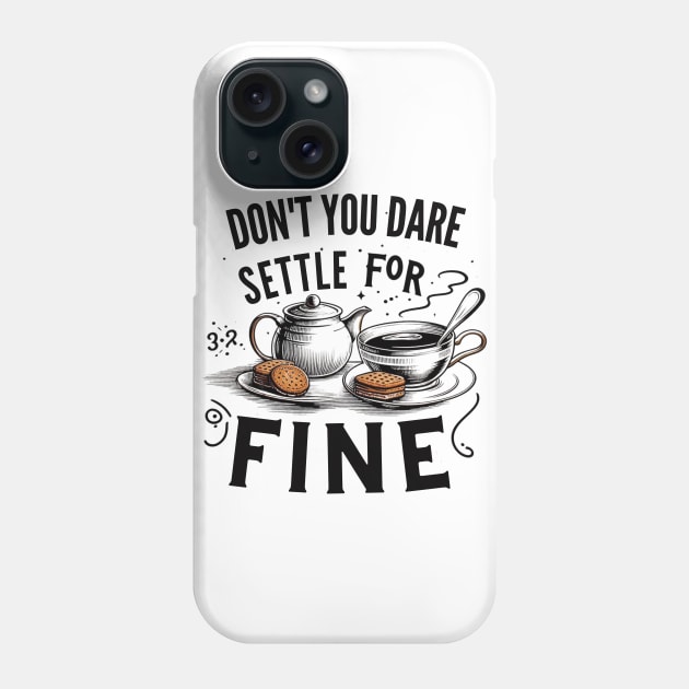 Tea and biscuit for biscuit lovers Phone Case by CachoGlorious