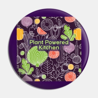 Plant Powered Kitchen Veggie Background Scandinavian Design Pin