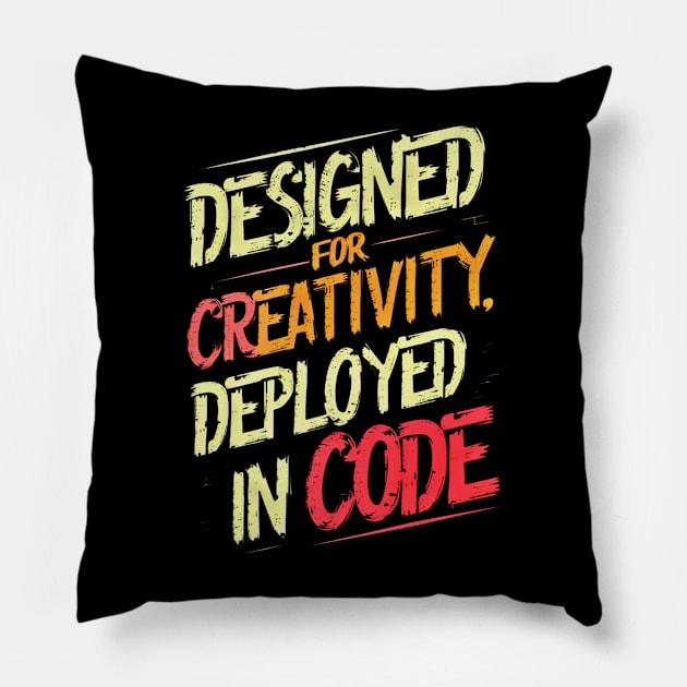 Artistic Code Fusion - Unique Programmer’s Pillow by WEARWORLD