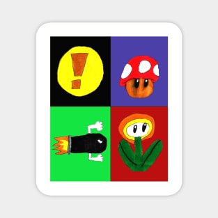 Video Game Powerups Design Magnet